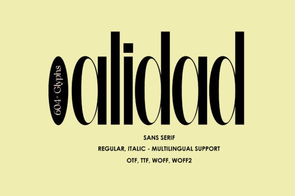 Alidad: A Sans Serif Font for Minimalist and Elegant Design