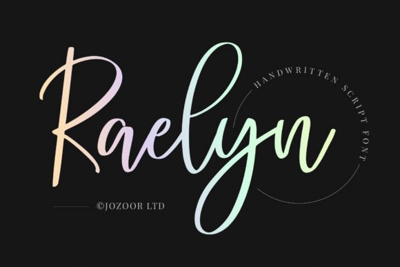 Discover Raelyn: The Calligraphy Font That Dances