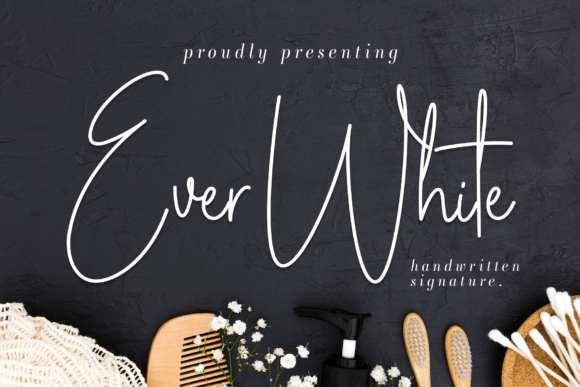 Ever White: The Elegant Monoline Script Font for Timeless Designs