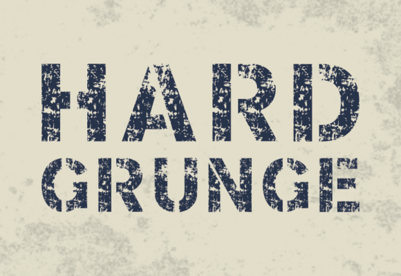 Hard Grunge: A Typeface That Refuses to Blend In