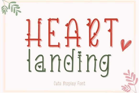 Heart Landing: A Sweet Handwritten Font for Creative Projects