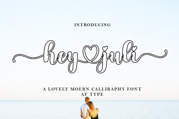 Hey Juli Outline: A Handwritten Font with Elegant Style