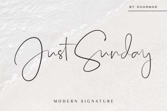 Just Sunday: A Modern Script Font for Beautiful Text