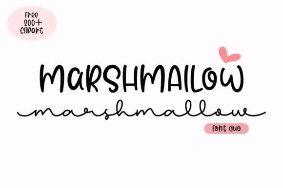 Marshmallow Duo: Elevate Your Designs with This Creative Font