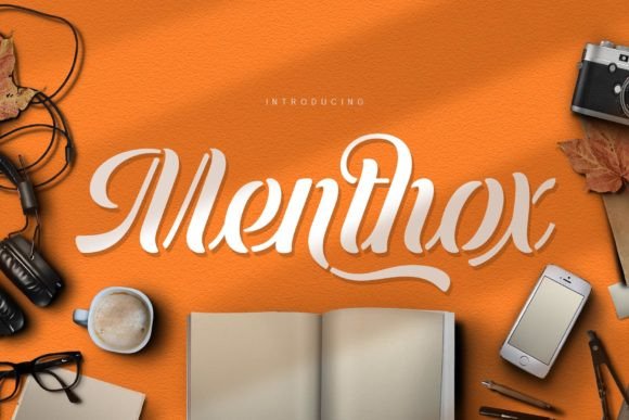 Menthox: A Stencil Script Font for Dynamic Designs