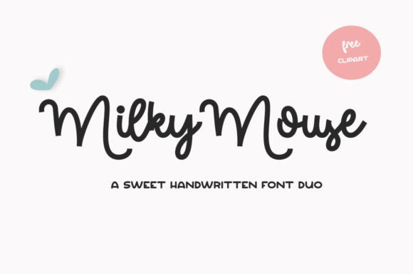 Milky Mouse: A Versatile Duo Font for Playful Design Projects