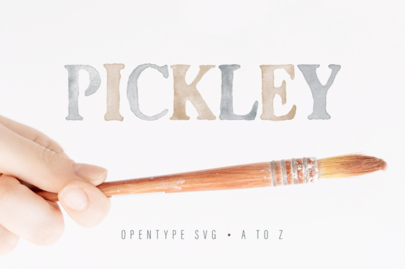 Pickley: The Watercolor Bitmap Font for Bold, Artistic Headers