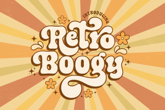 Retro Boogy: A Groovy Serif Font for Vintage Design