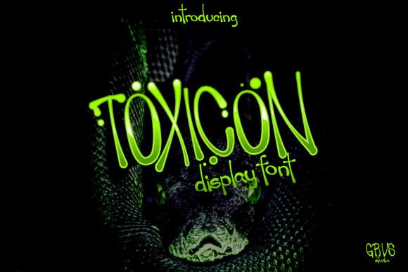 Toxicon: The Psychedelic Display Font for Bold Branding