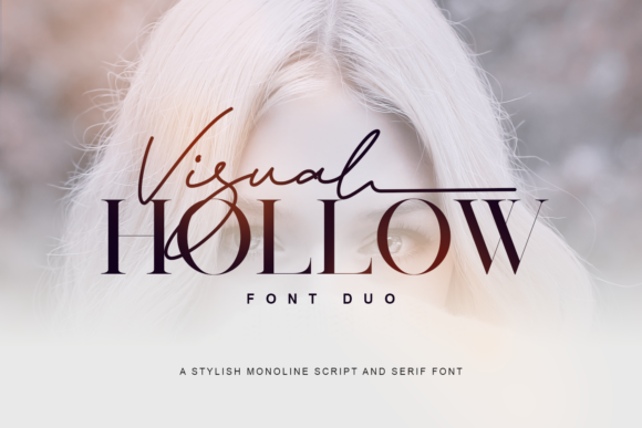 Visual Hollow: The Dual-Purpose Font for Modern Design